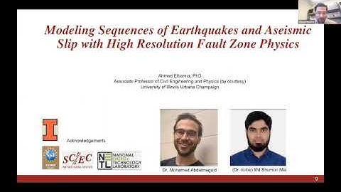Modeling sequence of earthquakes and aseismic slip with high resolution fault zone physics - Elbanna