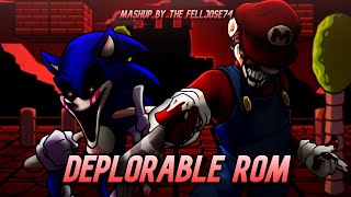 Deplorable ROM [It's A Me v2 x Too Slow Encore | Super Horror Mario Vs  Sonic.exe] FNF' Mashup