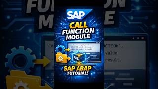 CALL FUNCTION MODULE in SAP ABAP 🚀 #abap #sapabap #samkhyatechnologies #abapprogramming #shorts