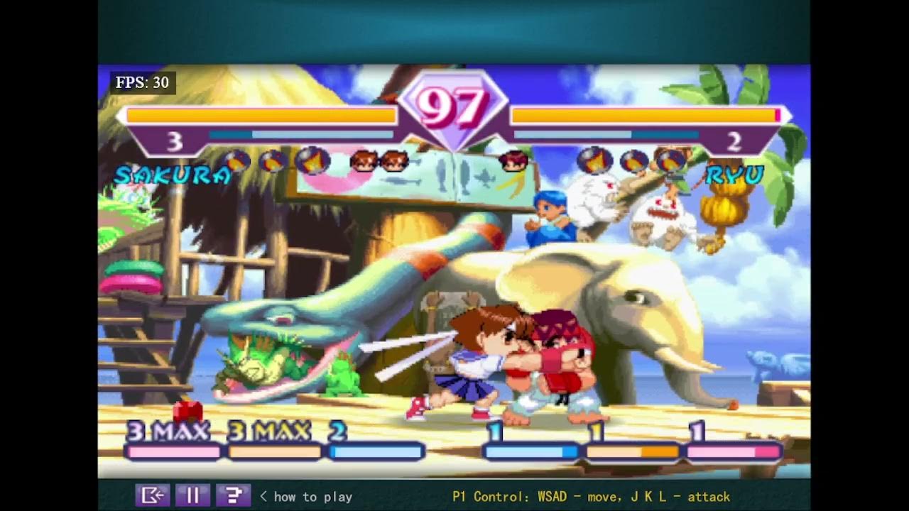 Pocket Fighter Nova (ポケットファイターノヴァ) (PC) Sakura Playthrough YouTube