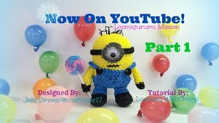 картинка: Rainbow Loom Minions Blue Overalls Part 1 of 3  - Loomigurumi - Amigurumi Hook Only Лумигуруми