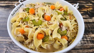 Easy Chicken Noodle Soup Recipe - How to make Chicken Noodle Soup by Soul Food Cooking 2,684 views 6 months ago 3 minutes, 19 seconds