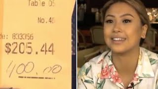 A Couple Left This Waitress A $400 Tip But What They Did When They Returned Blew Her Away