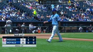 CLE@KC: Kennedy fans Napoli, strikes out side in 1st
