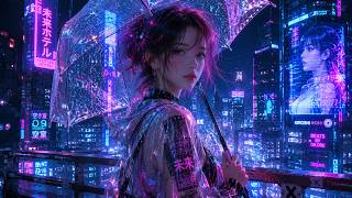 🌃 Cyberpunk Neon City Ambience | Futuristic Rainy Streets Screensaver | 4K Synthwave Sci-Fi Visuals⚡