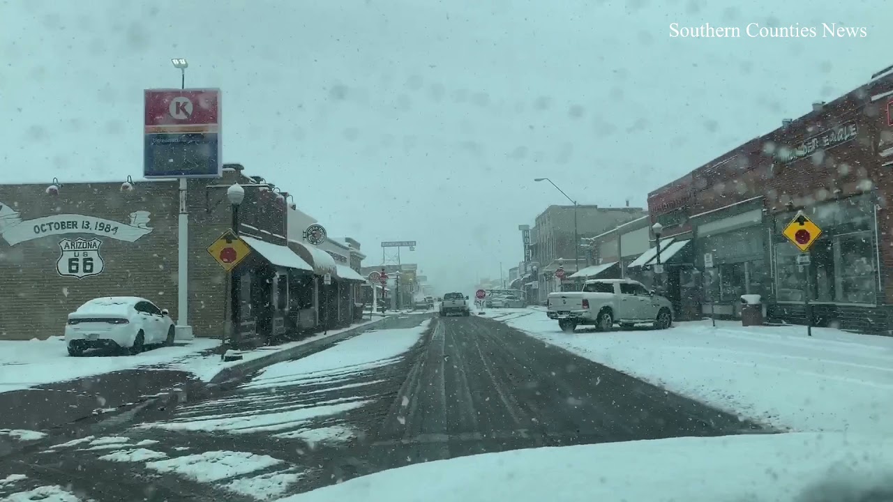 SNOW STORM IN WILLIAMS, ARIZONA THE GATEWAY TO THE GRAND CANYON YouTube
