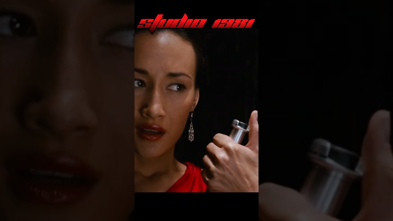 Maggie Q blowing up a lamborghini 