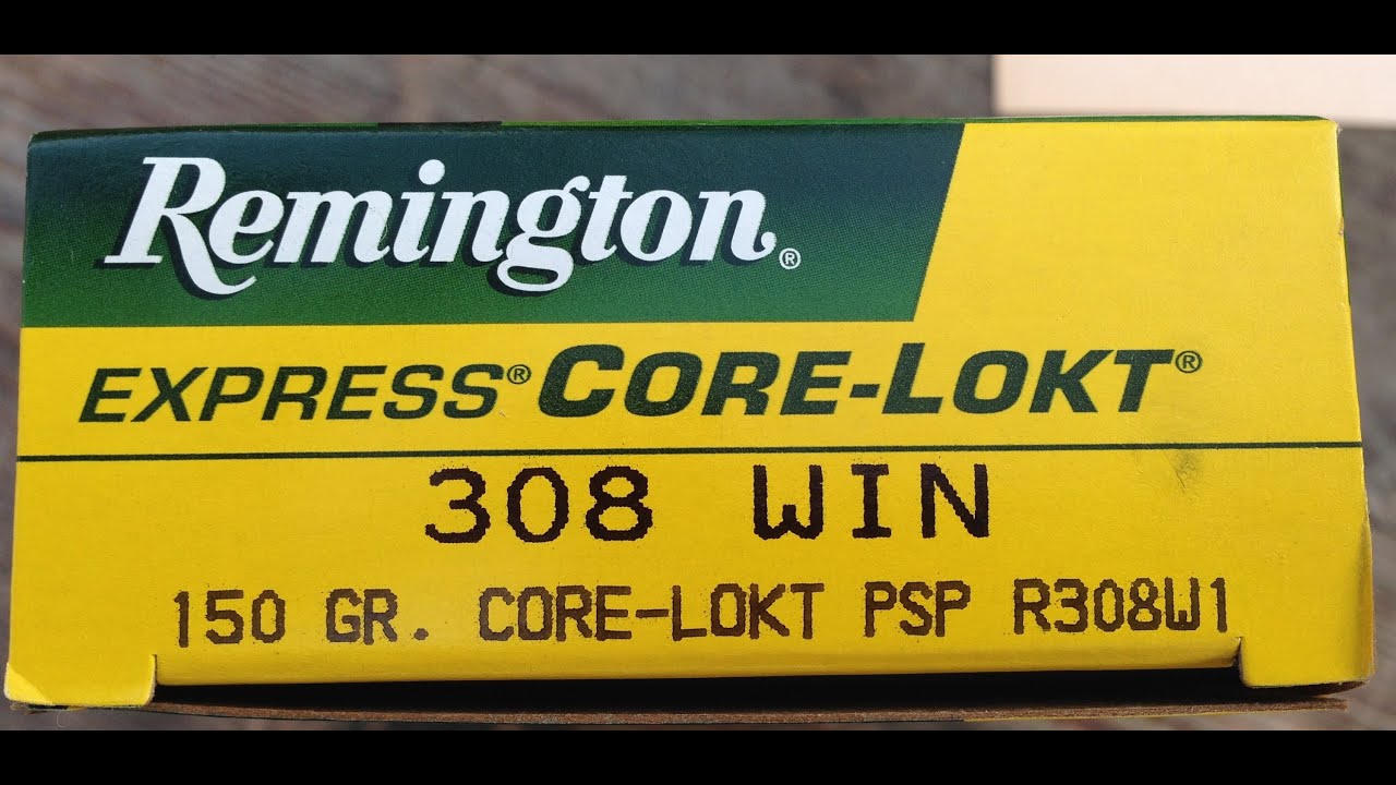 R308W1, Express Core-Lokt, Remington, 150gr JSP, Remington Arms (Business O...