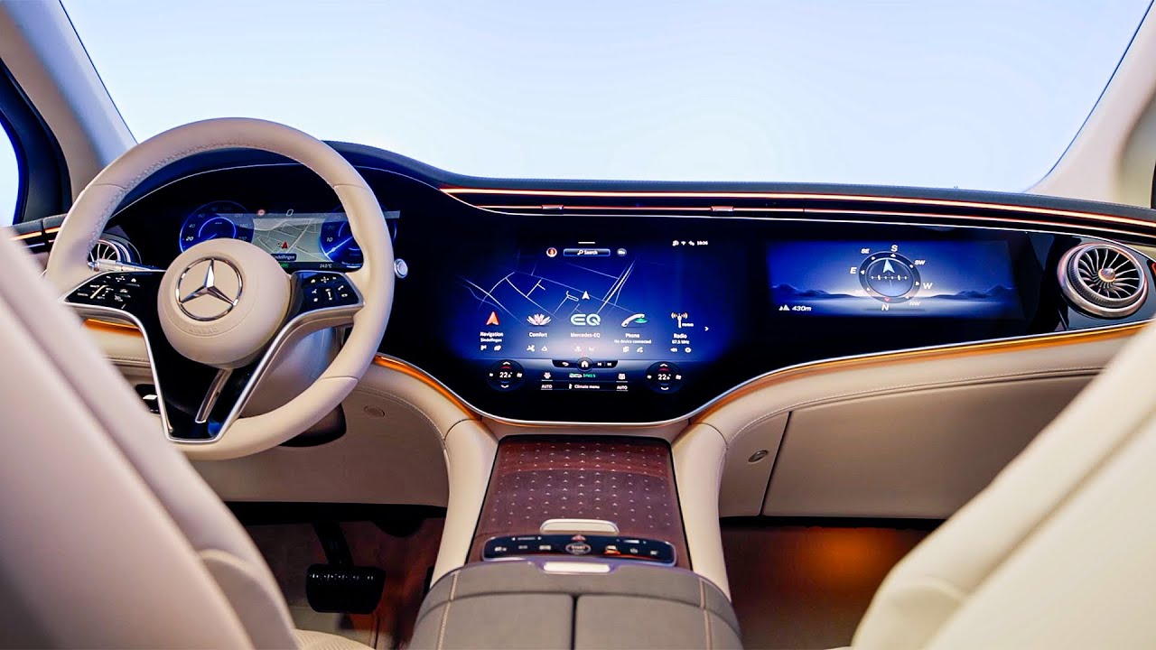 ⁣Mercedes EQS SUV (2023) 7-Seater Luxury Interior