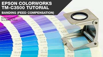 Epson Colorworks TM-C3500: Print kwaliteit optimaliseren banding reduction tutorial EN
