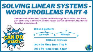 Solving Linear Systems - Word Problems Part 4