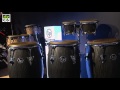 Latin percussion sculpted ash congas and bongos