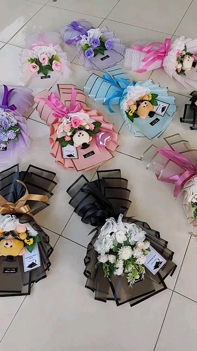 rekomendasi buket wisuda isi boneka dan bunga #shorts #buketwisuda #buketboneka #buketbunga