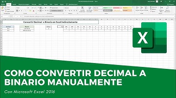 Convertir Decimal a Binario en Excel  Manualmente 💪