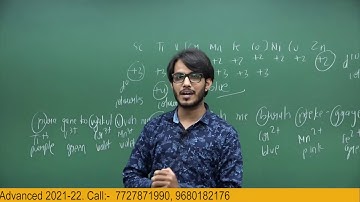 Super Trick | Colour of Ions(D Block) | Inorganic Chemistry | ATP STAR | IIT JEE