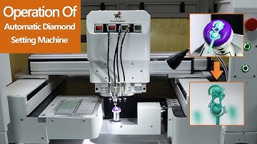 the operation of 3D automatic diamond setting machine stone setting machine for lost wax casting