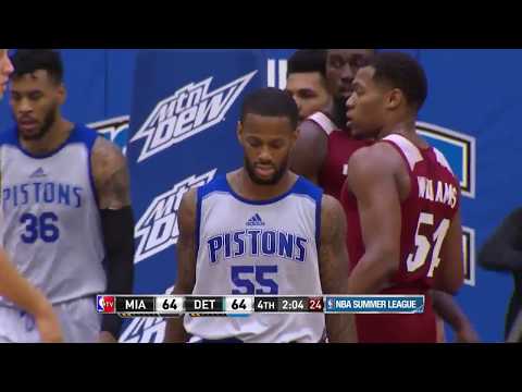 NBA夏季聯賽2017（邁阿密熱火vs底特律活塞）全場精華