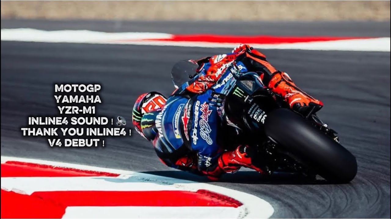 MotoGP YAMAHA V4 Debut！Thank you inline4！ YAMAHA YZR-M1 inline4 sound！YZR-M1の美しき直4サウンド！