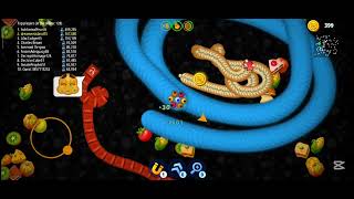 Worm Zone.io - Snake.io Gameplay Walkthrough - Calfindoor King 👑 - 25 Minutes compilation screenshot 1