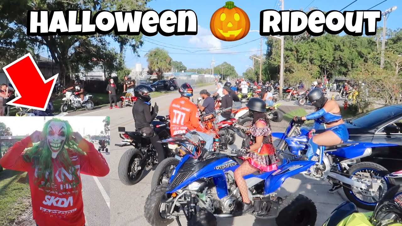 BIGGEST HALLOWEEN DIRTBIKE/ATV RIDEOUT🎃😨🔥 Christian Arroyo YouTube