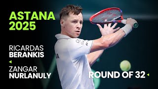 Ricardas Berankis vs Zangar Nurlanuly | Astana 2025 R32 | ATP Highlights