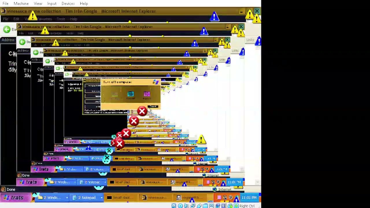 Running virus on windows xp on Virtual Box be like:
