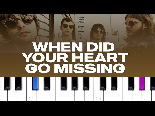 Rooney - When Did Your Heart Go Missing (piano tutorial