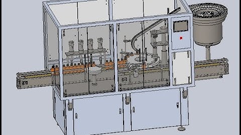 Automatic filling and capping machine || 3Dmodel design|| Labeling Machine  #0000001