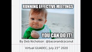 Let's Have Great Meetings! - Deb Nicholson