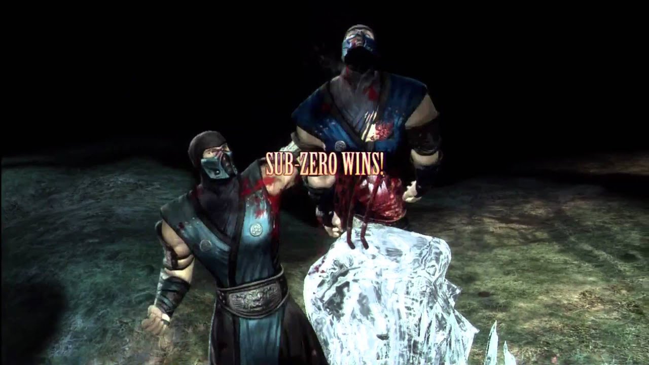 Mortal Kombat 9 - MK1 Sub-Zero Fatalities #gamingontiktok