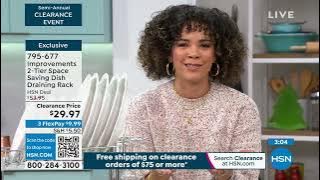 Improvements 2Tier Space Saving Dish Draining Rack