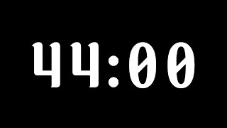 🕒 44-Minute Silent Timer with Alarm ⏳🔔