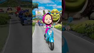 Happy & Weird Cars Vs Scary Shrek In Beamng.drive