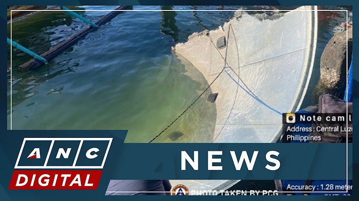 LOOK: Suspected Chinese rocket debris found in waters off Zambales | ANC