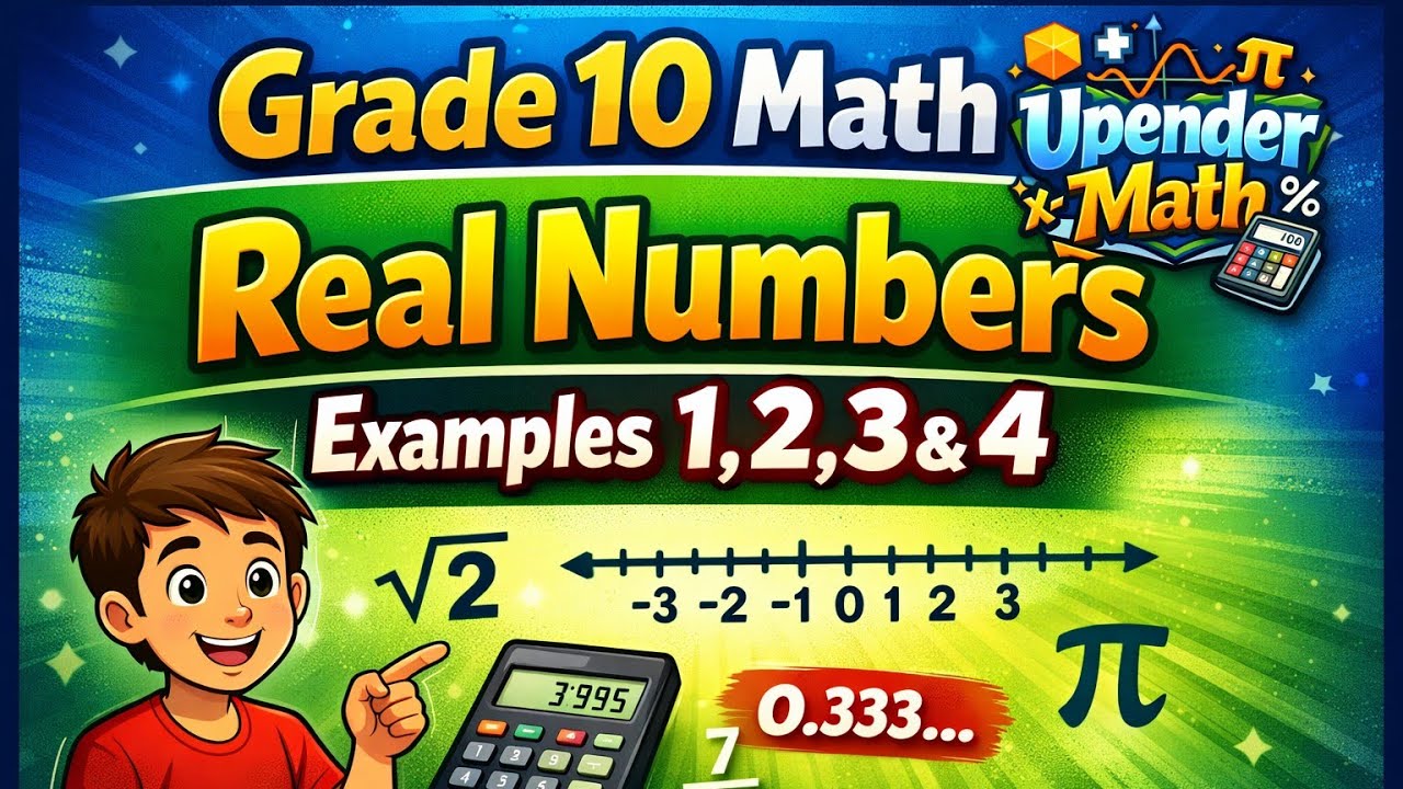 Grade 10 Math || Real Numbers || Examples 1,2,3&4 