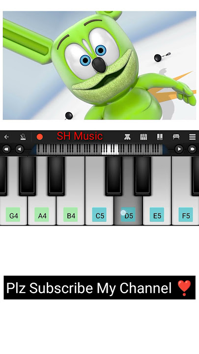 The Gummy Bear Song | Easy Piano Tune | #shorts