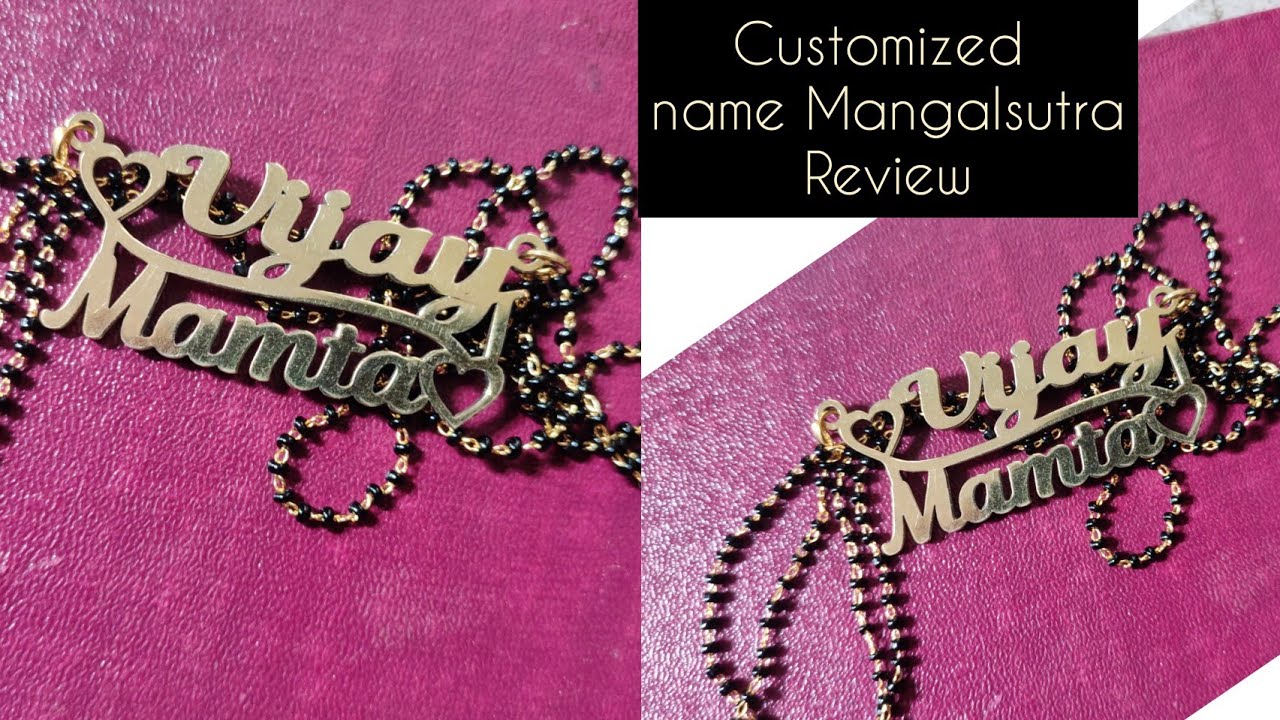 Customized name jewellery husband wife 