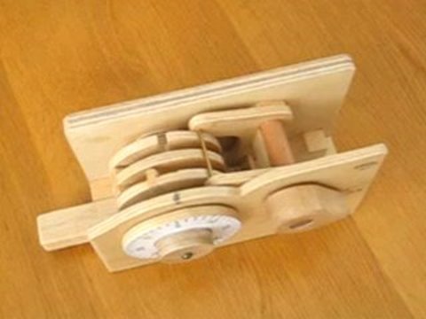 Wooden combination lock