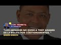 TONY ADAMES TIENE UNA SENTENCIA SUSPENDIDA, LA JCE TIENE 5 DIAS PARA DECIDIR SOBRE LA INSCRIPCIÓN.