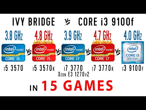Video i5 3570 vs i5 3570k OC vs i7 3770 (Xeon E3 1270v2) vs... - youtube
