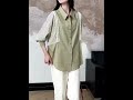 VENESSA~ 歐單 EDT 新款 寬鬆休閒 女の撞色條紋拼接襯衫上衣 大碼 (L1654)-小V私家@Yahoo拍賣 #fashion #時尚 #穿搭 #ootd #潮流 #dress