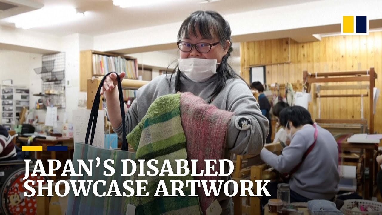 Japan’s ‘invisible’ disabled step out of the shadows to showcase their artworks