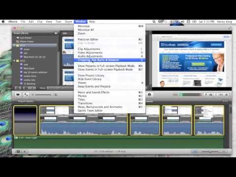 how to reverse clip in imovie