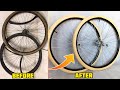 RUSTY BIKE WHEELS RESTORATION - step by step ZZR Vintage Bicycle