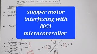 U5 L16|Stepper motor interfacing with microcontroller 8051 | interfacing of stepper motor with 8051