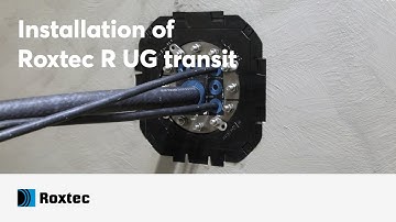 Installation of a Roxtec R UG™ transit