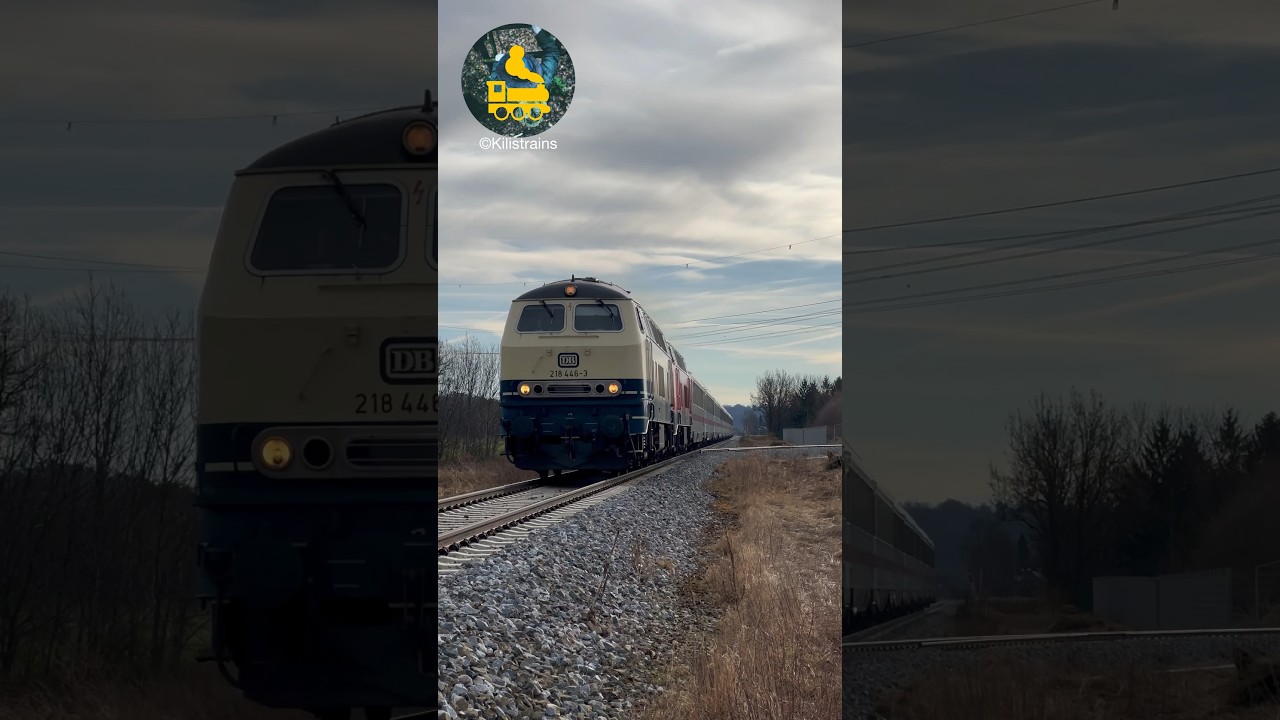 IC 2012 mit führender 218 446 „Meike“ erreicht gleich Memmingen 