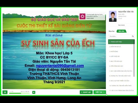 Video Bài giảng Elearning SỰ SINH SẢN CỦA ẾCH, KHOA HỌC, LỚP... - YouTube