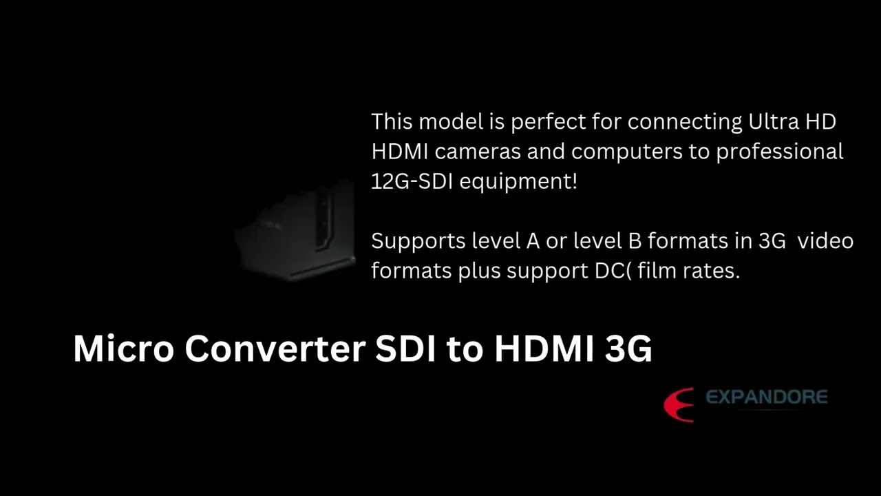 Blackmagic Micro Converter SDI to HDMI 3G with SDI re‑clocking