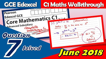 Edexcel GCE Maths | C1 June 2018 | Question 7 Walkthrough (Quadratics: Discriminant)